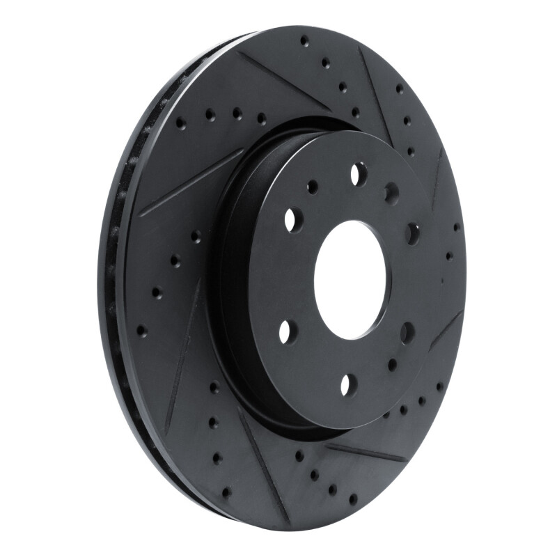 Chevrolet Colorado Brake Rotor (1) - Front Right - R1 Concepts - Drilled & Slotted - Black - `23-`25